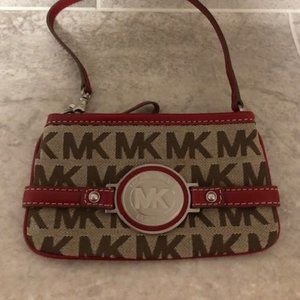 Michael Kors Monogrammed Wristlet EUC